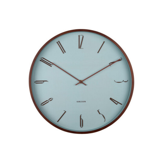 Image of Karlsson Wall clock Scandia – часовник misty blue