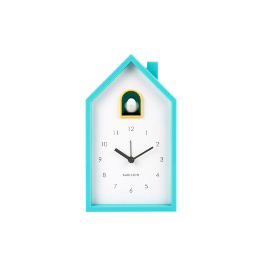Image of Karlsson Alarm clock Modern Cuckoo – часовник Turquoise blue