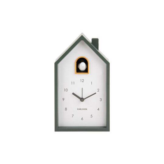 Image of Karlsson Alarm clock Modern Cuckoo - часовник Jungle green