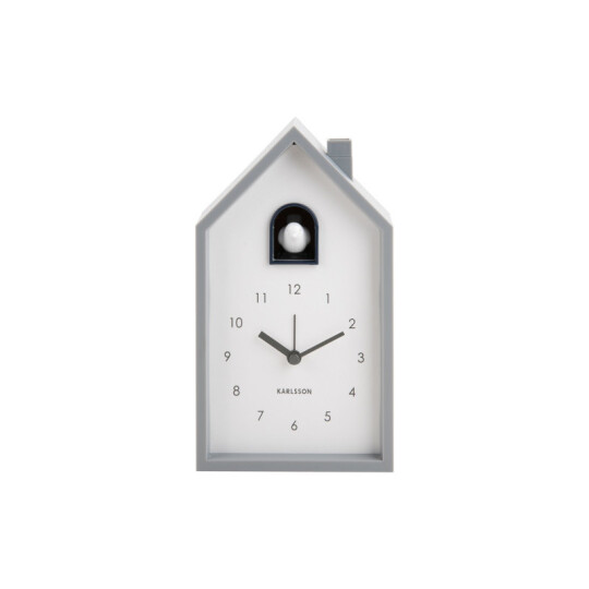 Image of Karlsson Alarm clock Modern Cuckoo - часовник Mouse grey