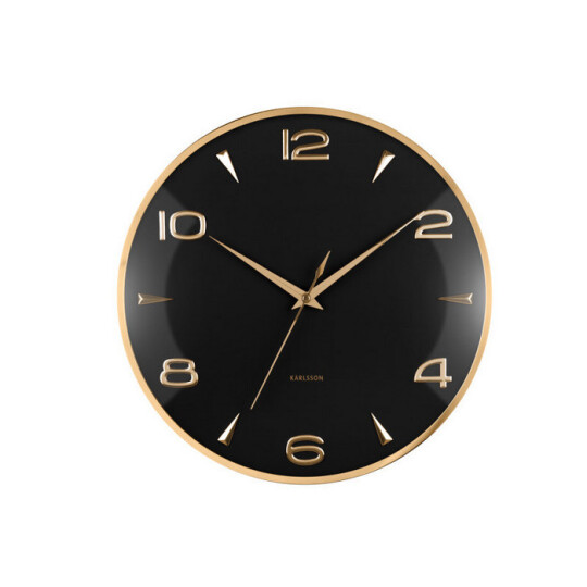 Image of Karlsson Wall clock Sienna Glow – часовник black