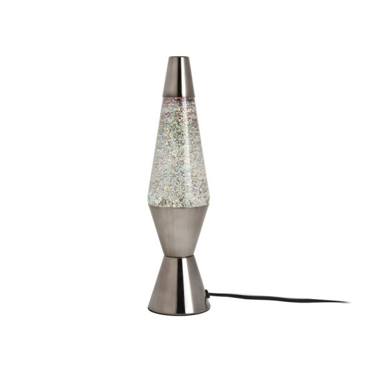 Image of Leitmotiv Table lamp Glitter - лава ламба silver
