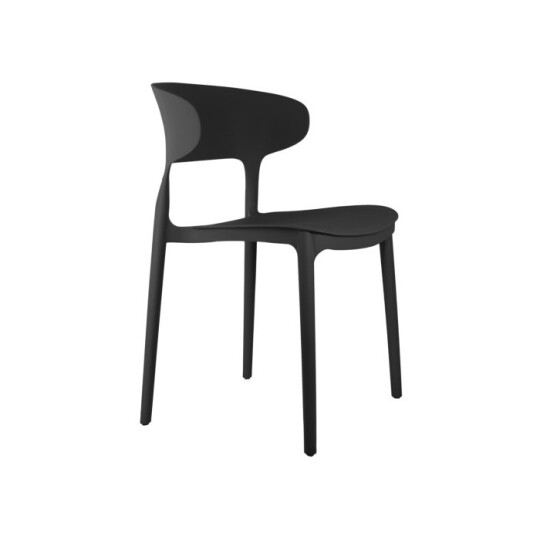 Image of Leitmotiv Dining chair Fain- стол, black