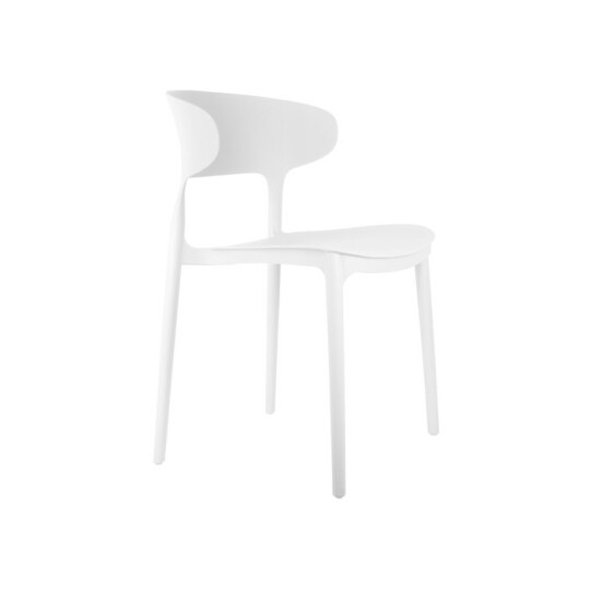 Image of Leitmotiv Dining chair Fain - стол, white