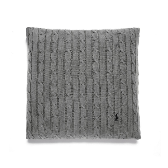 Image of RALPH LAUREN CABLE Charcoal - декоративна перница 045х045