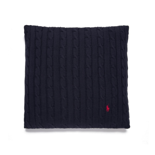 Image of RALPH LAUREN CABLE Navy - декоративна перница 045х045