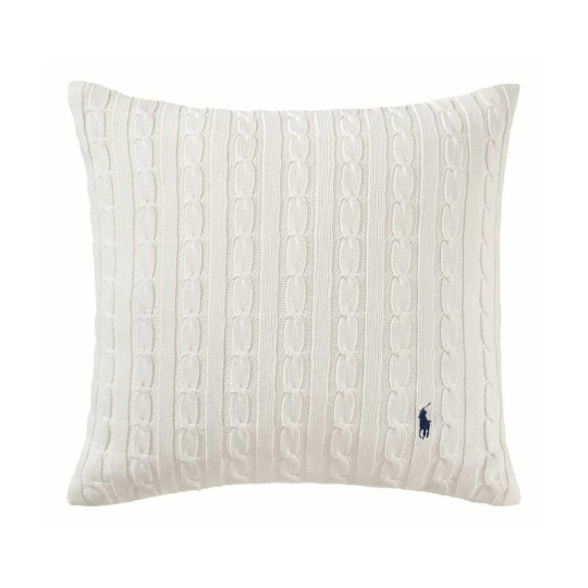 Image of RALPH LAUREN CABLE Off White - декоративна перница 045х045