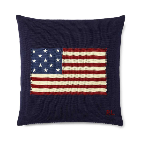 Image of RALPH LAUREN FLAG Navy - декоративна перница 050х050