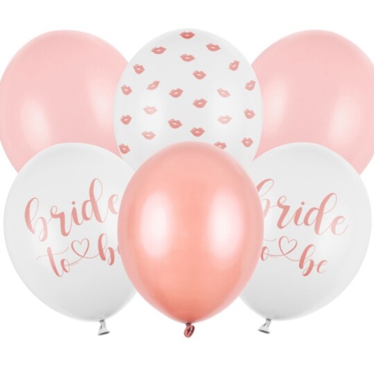 Image of Balloons 30 cm, - балон Bride to be, mix - 1 пакување / 6 парчиња