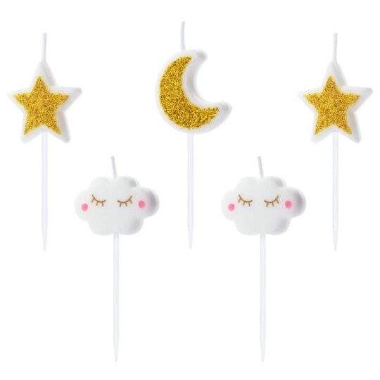 Image of Birthday candles - свеќи Little Star, mix - 1 пакување / 5 парчиња