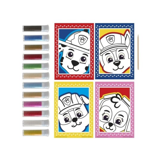 Image of PAW PATROL - боенка со песок, 4 sheets +12 tubes sand