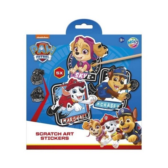 Image of PAW PATROL - стикери за гребење, 5pcs & scratch pen