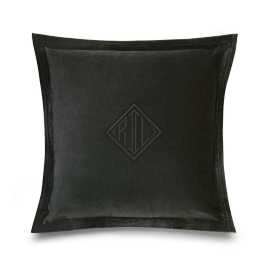 Image of RALPH LAUREN VELVET Charcoal - декоративна перница 050х050