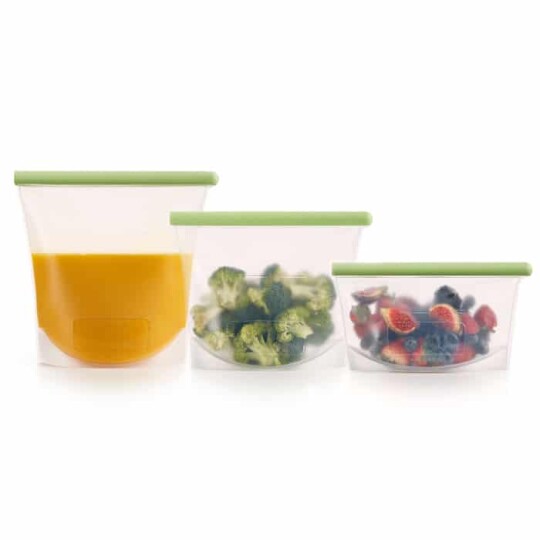 Image of Kit 3 reusable silicone bags - сет од 3 силиконски кеси