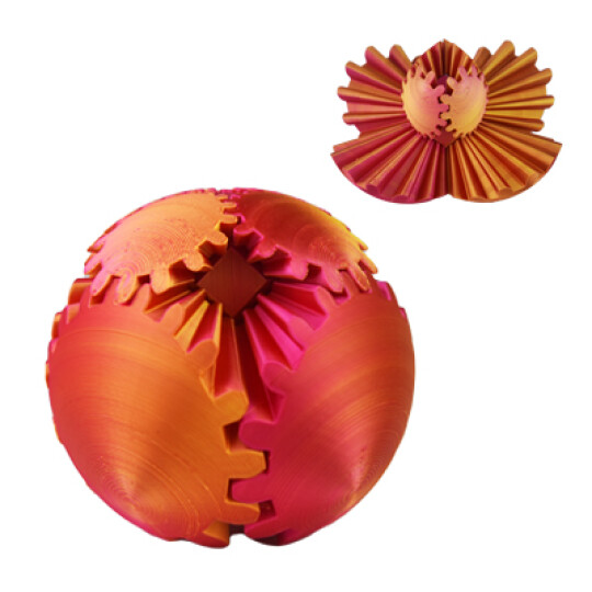 Image of Silver3D Red - gold Dual-color silk PLA  - Црвено - златно