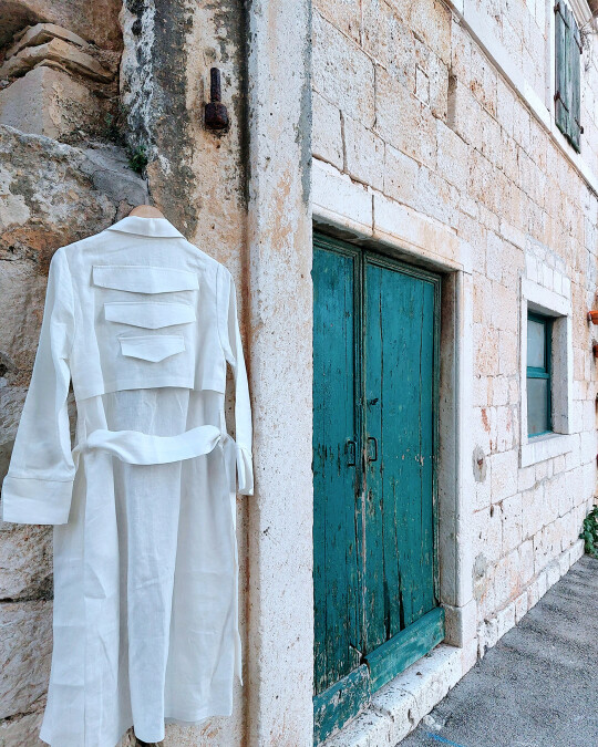Image of Linen white shirt/dress