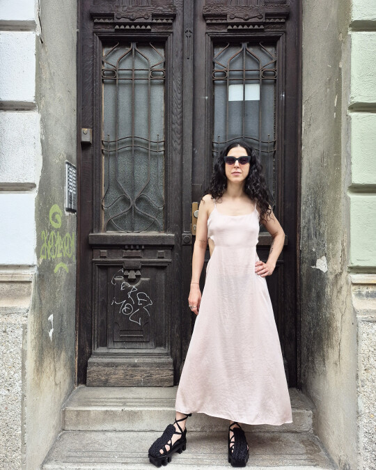 Image of Satin dress