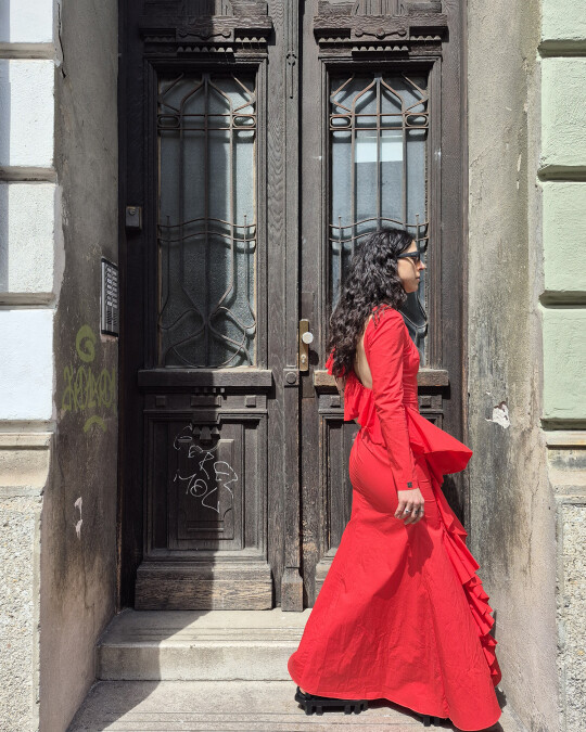 Image of Red dress