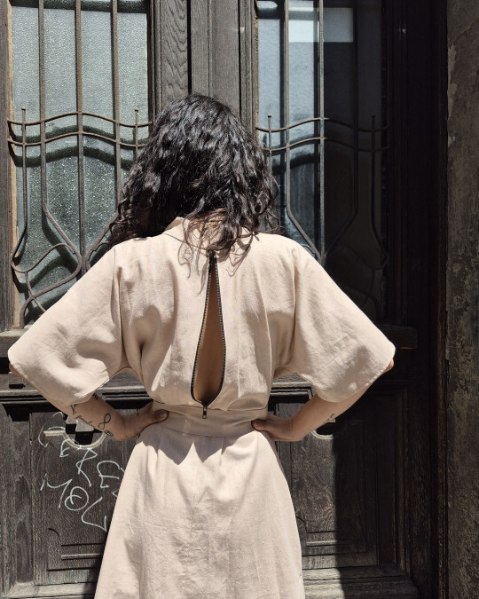 Image of Rose with a zipper at the back