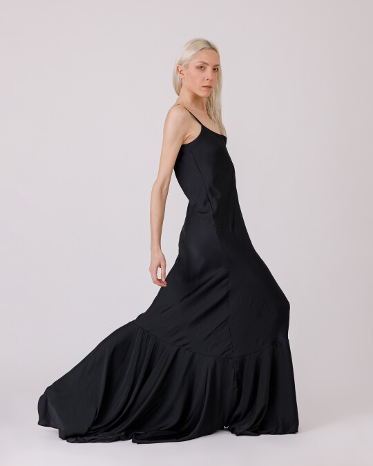 Image of Long black dress