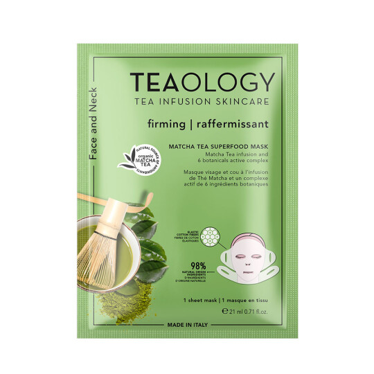 Image of TEAOLOGY Matcha Tea Superfood Face and Neck Mask 21ML