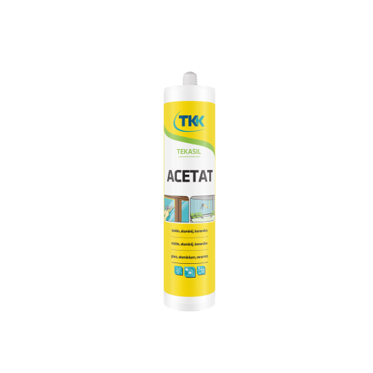 Image of Силикон ацетат TKK TEKASIL 280ML - бел