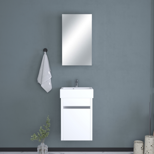 Image of Мебел за бања FABBYGO MERCAN бел 40cm