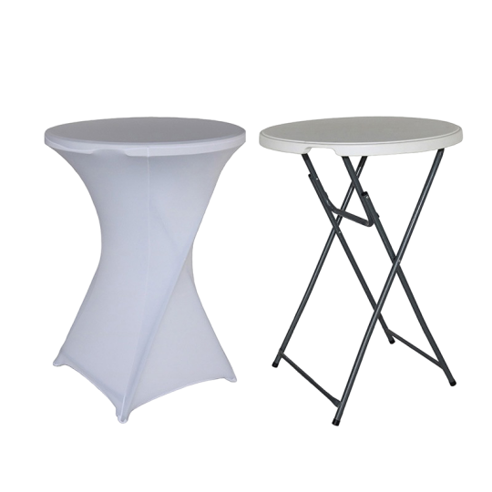 Image of Прекривка за маса 80CM Бела FABBYGO