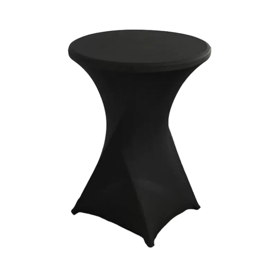 Image of Прекривка за маса 80CM Црна FABBYGO