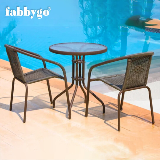 Image of Гарден сет fabbygo Vegas Маса + 2 стола