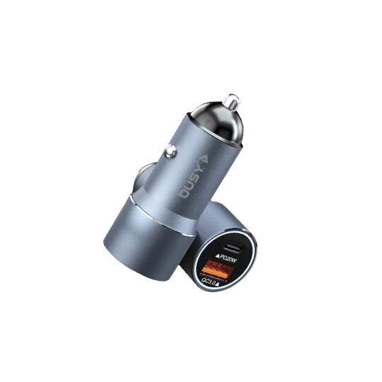 Image of BUSY Basic Line DUAL Car Charger USB/PD 20W max