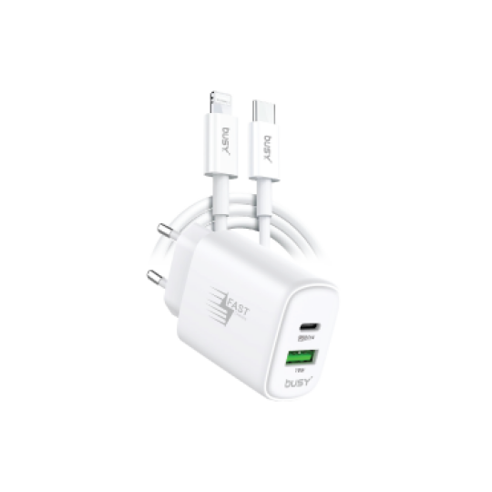 Image of PD Wall Charger Set with Type-C to Lightning Cable