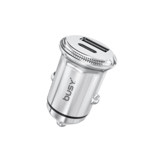 Image of Busy® Mini car charger zink aluminium - 51074
