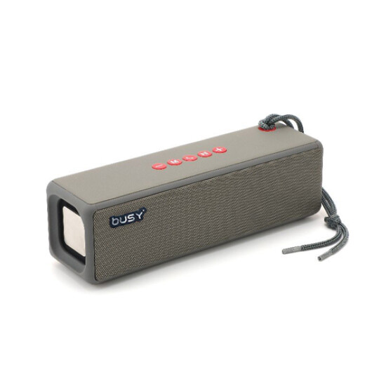 Image of Busy® Portable Wireless Speaker (Gray) – 51037