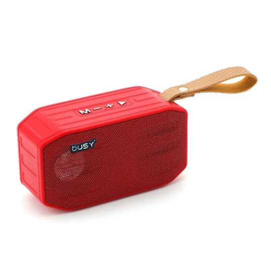 Image of Busy® Mini Wireless Speaker (Red) - 51036