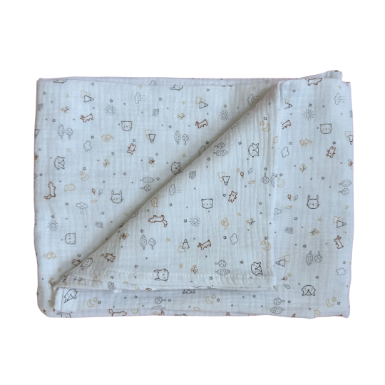 Image of ПРЕКРИВКА MUSLIN ANIMALS