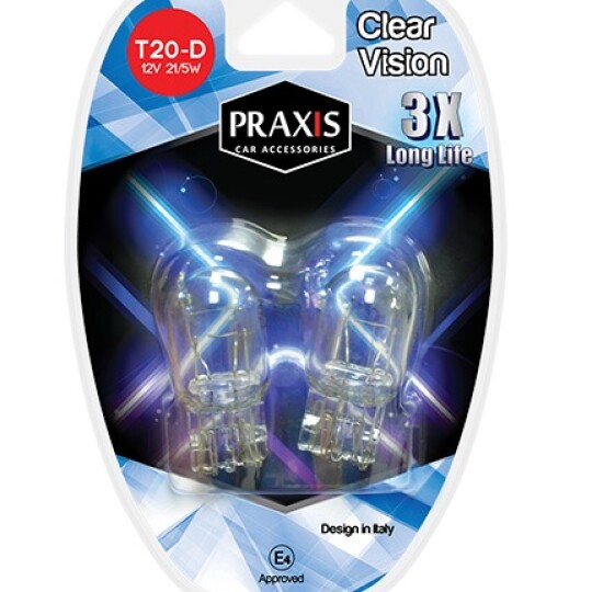 Image of Aвто сијалица Praxis – T20-D, 12V/21/5W 52506