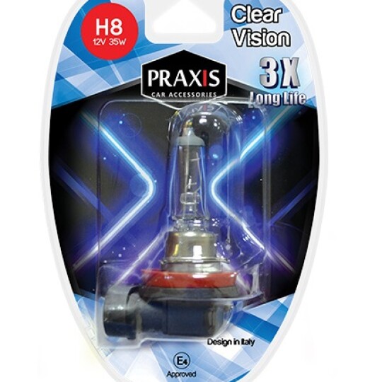 Image of Халогена сијалица за фар Praxis - H8 12V 35W 52508