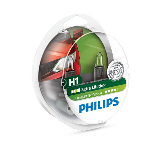 Image of Сијалици Philips H1 Long Life Eco vision 2Ком. - 362558