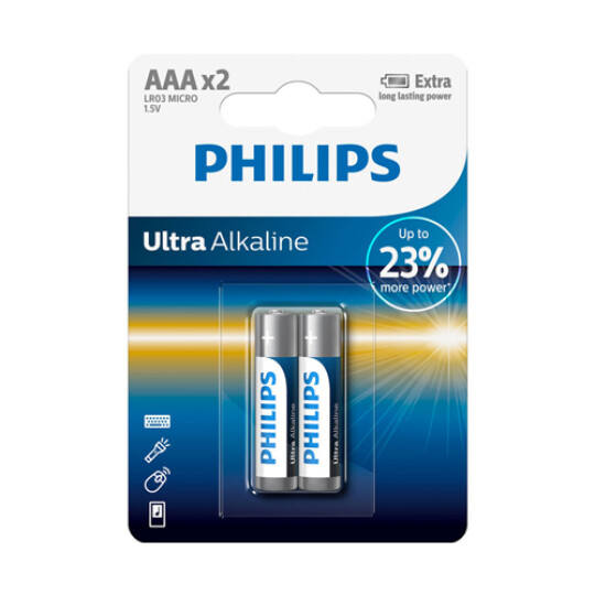 Image of Philips батерии Ultra Алкални AAA - 2 ком. - 550493