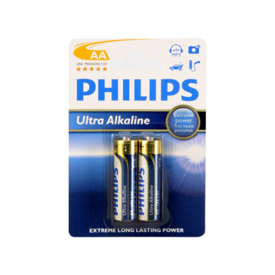 Image of Philips батерии Ultra Алкални AA - 2 ком. - 550530