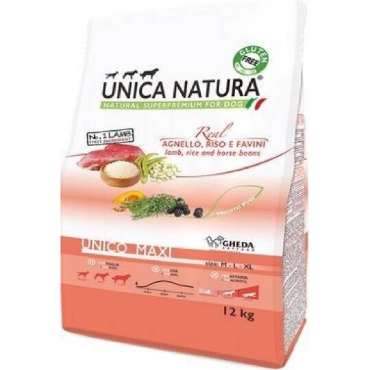 Image of UNICA NATURA MAXI LAMB 12KG