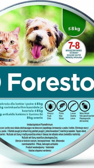 Bayer Foresto Collar Against Fleas And Ticks For Dogs Under 8Kg 38cm Hana Pet Pet Shop