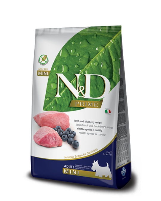 Image of Храна за кучиња Farmina N&D Prime Lamb & Blueberry Adult Mini (Grain Free)