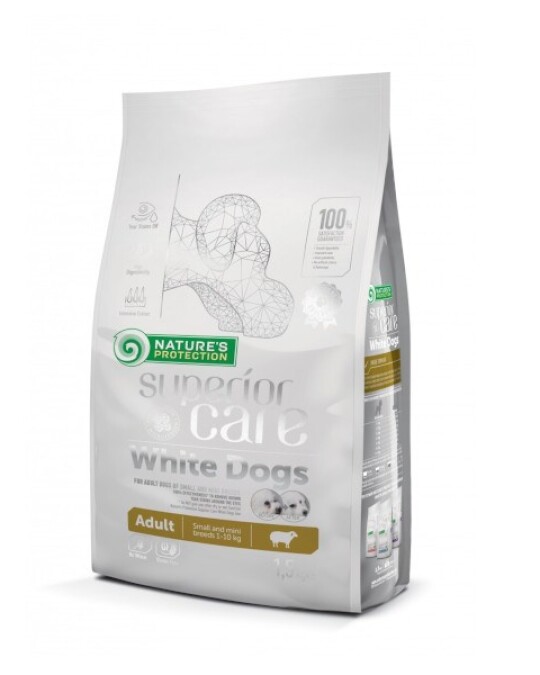 Image of ature's Protection White dogs Grain Free Lamb Adult small & mini breeds