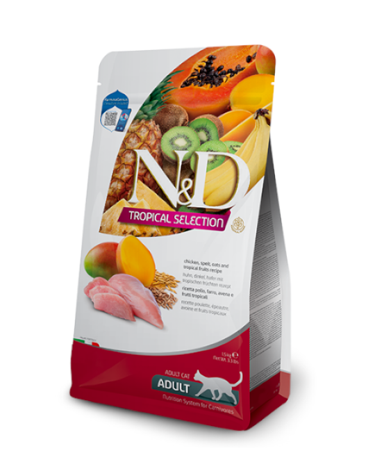 Image of Храна за мачки Farmina N&D Tropical Selection Chicken & Tropical fruit