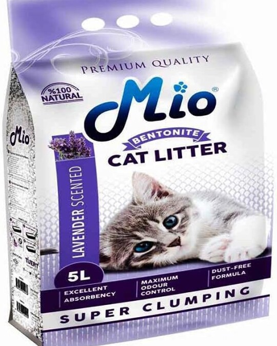 Image of Mio Cat Litter Lavender Scented Super Clumping 5L