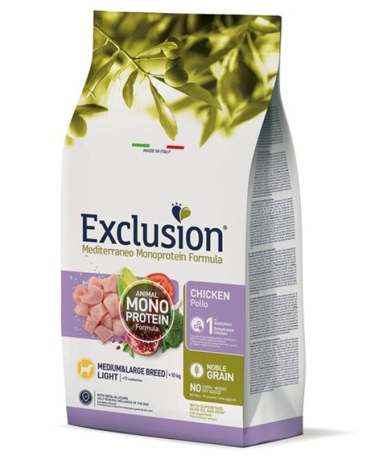 Image of Exclusion Mediterraneo Noble Grain Light Chicken Medium & Large