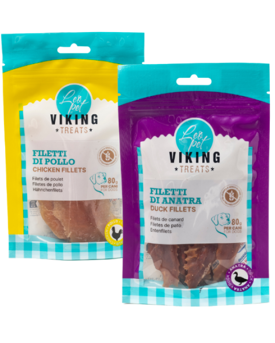 Image of Viking Treats Snack Naturale Dog Filetti Chicken 80 gr