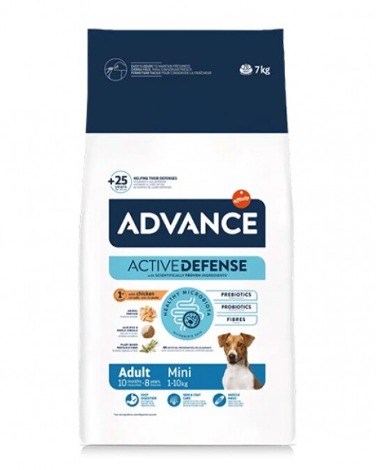 Image of Сува храна за куче Advance Mini Adult Chicken & Rice 7KG